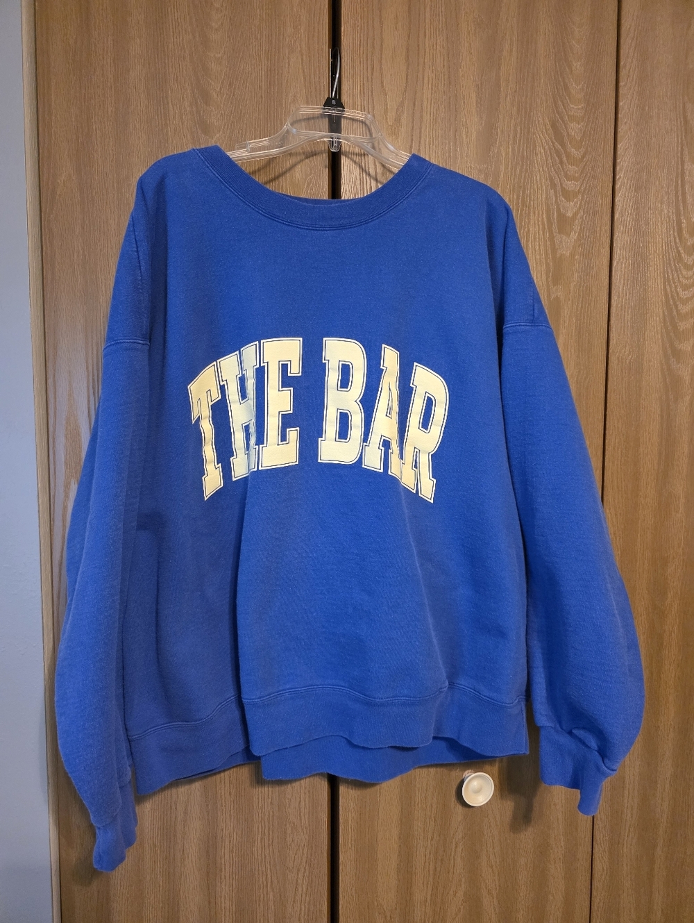 Blue 'THE BAR' Graphic Sweatshirt